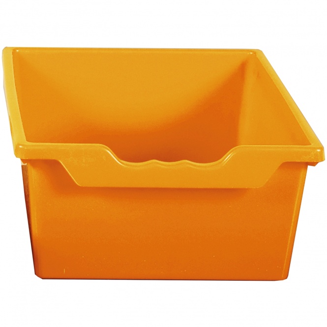 Set aus 2xErgo Tray Box L mit Montageschienen, Orange, aus schwer entflammbarem Kunststoff 